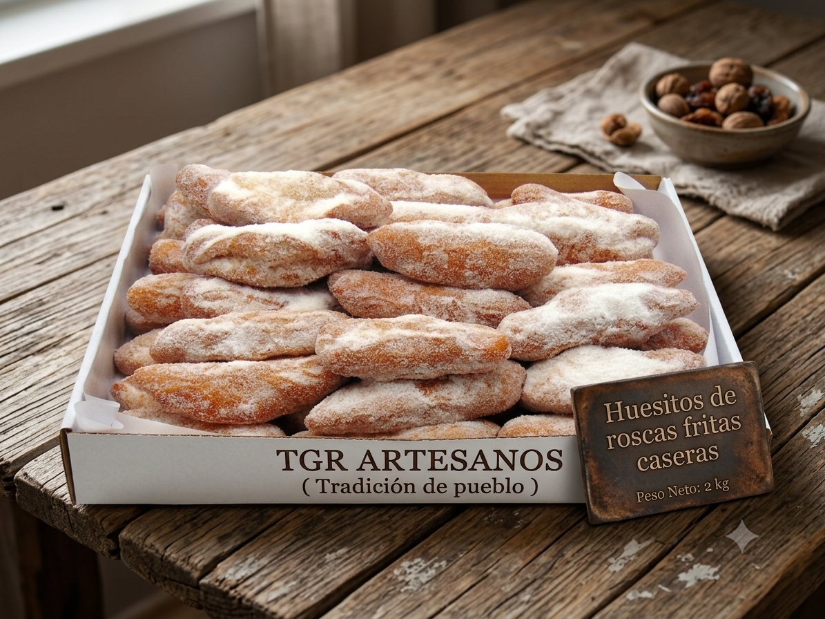Huesitos de roscas fritas caseras