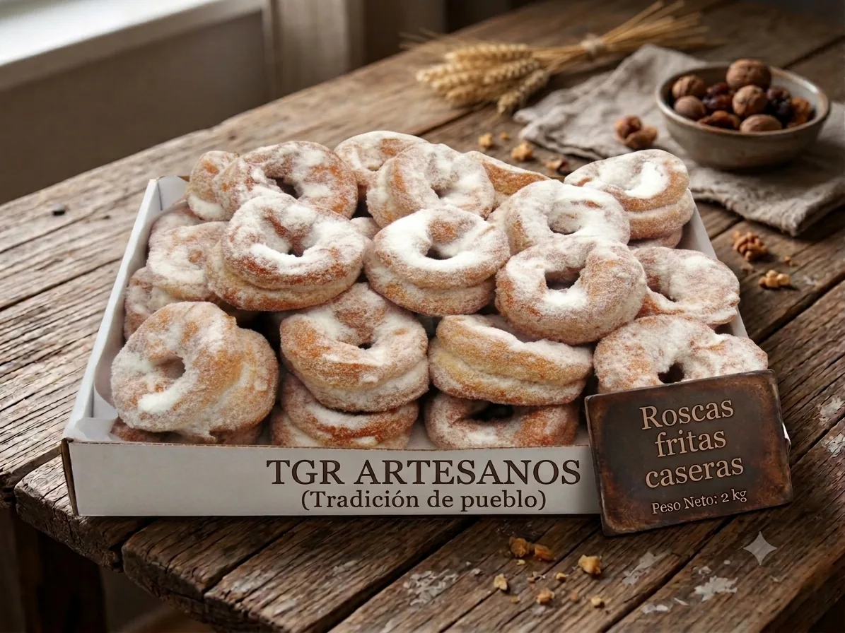 Roscas fritas caseras TGR Artesanos — caja de 2 kg