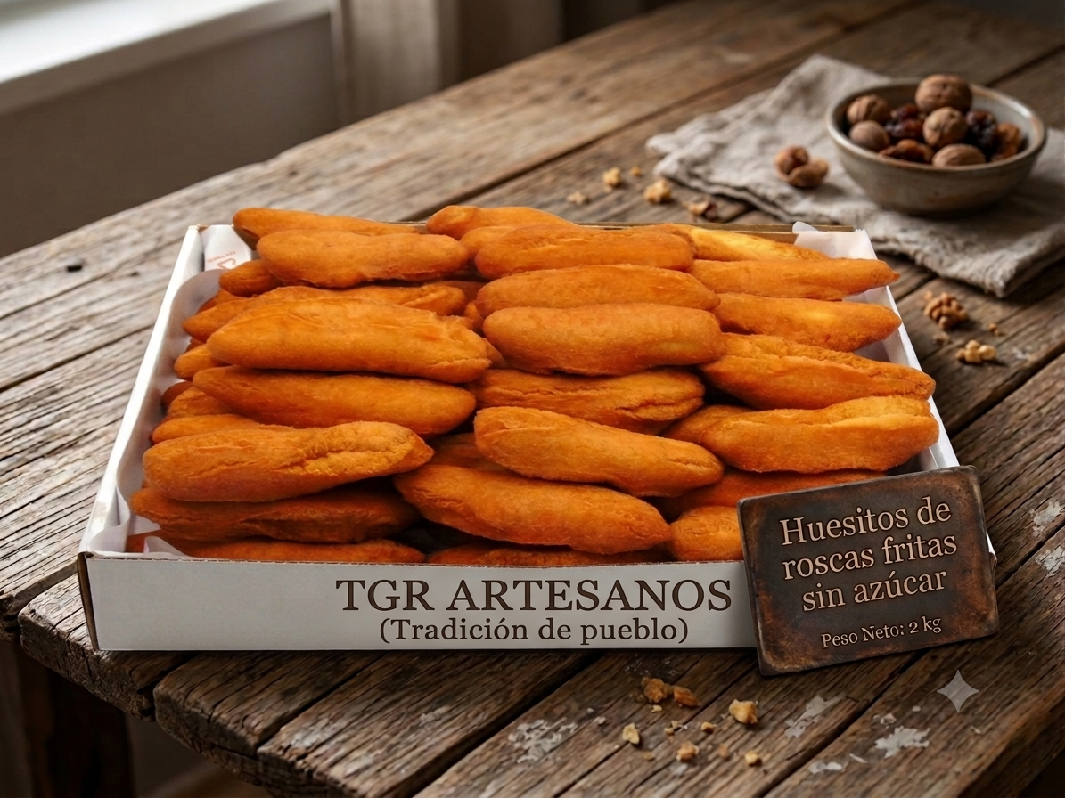Huesitos de roscas fritas sin azúcar