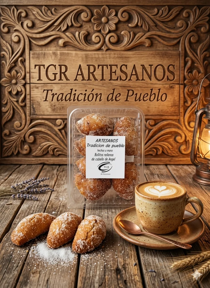 Bollitos rellenos de cabello de ángel