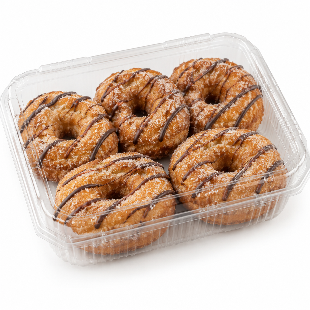 Roscas fritas con chocolate (envase PET 400 g)